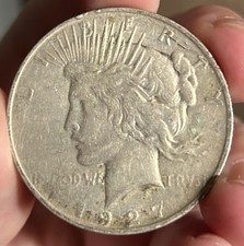 1927 d Peace Dollar (Semi Key Date) picture