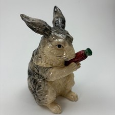 Vintage Haldon Group 1982 Rabbit Ceramic Tureen Japan Carrot Ladle 7.5