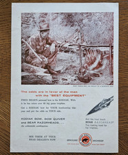 1961 BEAR Archery Equipment w/Fred Bear & Caribou 8