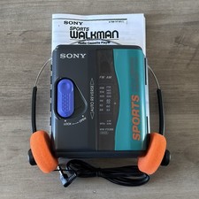 Sony Sports Walkman WM-FS395 AM/FM Cassette Player - New Belt - Reconditioned picture