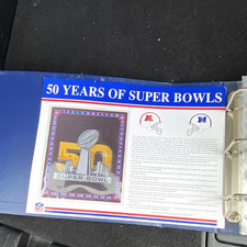 Wincraft NFL Super Bowl Patch Collection Binder Album picture