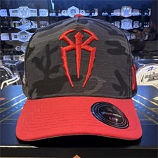 WWE Superstar Chase Lids Exclusive Ghostwrite Roman Reigns OTC signed hat base picture