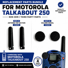 X2 Replacement Antenna & Dial Wheel Motorola Talkabout 250 Walkie Talkies picture