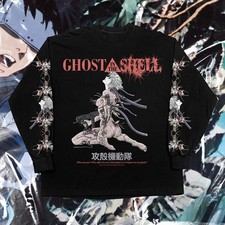 Arcade Anime Ghost in the Shell Motoko Kusanagi Long Sleeve Heavyweight T-Shirt picture