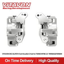 VITAVON CNC Alu7075 Front Knuckle+C Hub FOr TEKNO MT48 2.0 TKR9641&TKR9694 picture