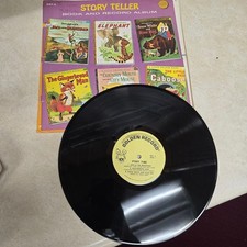Vtg 1972 6 Golden Book Stories Record and 40 Page Book Album GST-3 LP 12 inch picture