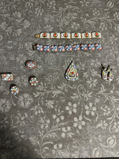Antique Vintage Italian Micro Mosaic Women's Jewelry Set  picture