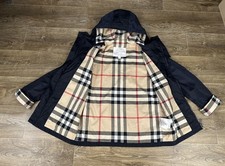 Burberry jight jacket size 12Y boy dark blu picture