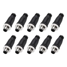 10 Pcs 4 Pin M12 Male Aviation Wire Connector, Waterproof Circular Connector picture