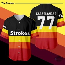 New The Strokes Band Casablancas 77 S to 5XL Baseball Shirt VK567 picture