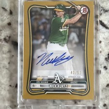 2025 Topps Bowman Certified Nick Kurtz Auto /50 PRV-NK picture