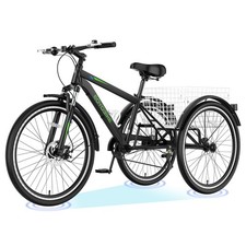 EOYOBIKE Adult Mountain Tricycle 350LBS 7-Speed Low Step-Through Adjustable Seat picture