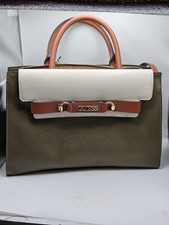 Guess Lorie Color Block Satchel In Green NWOT picture