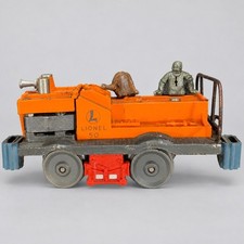 Lionel No. 50 Postwar O Gauge Motorized Gang Car Blue Bumpers Untested.      #1 picture