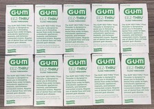 50x Sunstar GUM  Eez-thru FLOSS Threaders 50 pieces total Floss Threaders picture