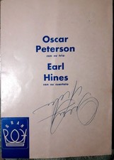 OSCAR PETERSON ORIGINAL AUTOGRAPH from ARGENTINA from 1971  JAZZ  EARL HINES picture