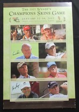 2007 Golf Poster Multi-Signed (8) Palmer Nicklaus Watson Player 24X36 Photo PSA picture