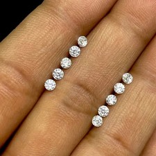 20 Pcs Natural White Diamond 6 MM Round Cut VVS1 D Grade Certified Loose Gems picture