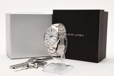 【NEAR MINT】HAMILTON Khaki Aviation Pilot H646110 White Day Date Quartz Japan picture