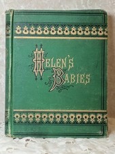 Antique 1876 Helen’s Babies Hardcover Book John Habberton First Edition picture