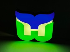 HARTFORD WHALERS - Retro Sports Lighted Sign picture