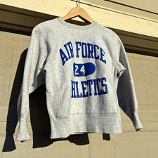 VTG Champion Reverse Weave Air Force Athletics Graphic Crewneck Gray S picture
