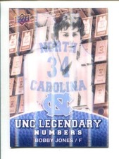 2010-11 UD North Carolina Basketball 3D Legendary Numbers LN-17 Bobby Jones picture