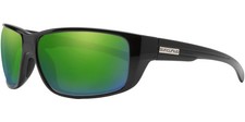 Suncloud Milestone Polarized Black Wrap Sunglasses w/ Mirror Lens - S MIPPGMBK picture