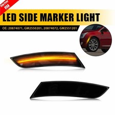 2X Smoked Amber LED Front Bumper Side Marker Lights Fit for 2013-17 Cadillac XTS picture