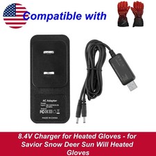 8.4V Charger for Heated Gloves - for Savior Snow Deer Sun Will Heated Gloves picture