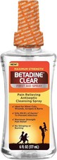 Betadine Clear Max Strength Pain Relieving Antiseptic First Aid Spray, 6 oz picture