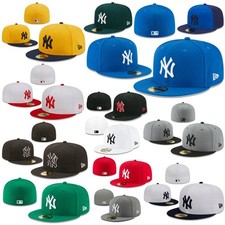 York Yankees Basic New 59fifty Fitted Hat NY Baseball Era Men's Cap Stitched BOX picture