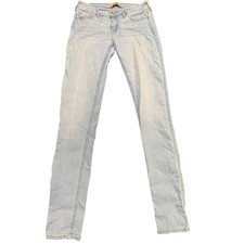 Hollister Co. Women's Light Wash Super Skinny Denim Jeans Size 5L W27 L33 picture
