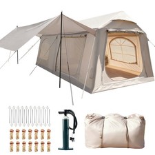 NAIZEA 10~12 Person Inflatable Blow Up Tent for Camping Waterproof Hot Tent&Pump picture