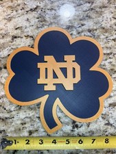 Notre dame fighting Irish wall desk shelf man cave sign 3d print 9