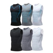 Men Compression Shirt Version Ionic Shaping Sleeveless Vest Sport Tank Top S-2XL picture