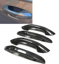 Real Dry Carbon Fiber Keyless Sensor Door Handle Cover Fits 19-25 Q8 SQ8 RSQ8 picture