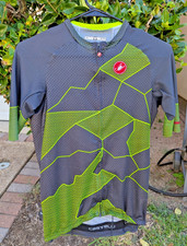 CASTELLI ROSSO CORSA Men's Full-Zip Cycling CompressionJersey Large *READ* picture