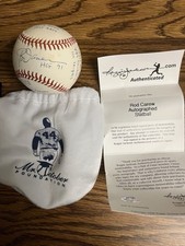 Autographed Rod Carew 16 Stat Hand Signed Baseball Reggie Jackson.Com Certified picture