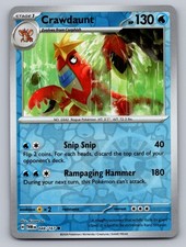 Crawdaunt 048/167 Common Twilight Masquerade Pokemon Reverse Holo Near Mint picture