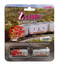 Rokuhan Z gauge Z shorty EMD F7 ATSF ST012-1 model railroad diesel locomotive picture