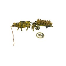 Vintage 1950s Celluloid Display Ox and Cart Missing Pieces Japan Figurine picture