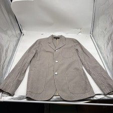 $595 NWOT Men's 38 Rag & Bone Stretch Seersucker Unlined Cotton/Elastane Blazer picture