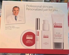 Derm Exclusive Professional Skincare Face Treatment Kit New Collagen Lift SEALED picture