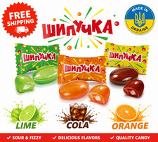 ROSHEN Caramel Candy Shipuchka Ukrainian Sweets  Lime Cola Orange 200g Lollipop picture