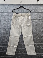 New GAP Men's Linen Cotton Relaxed Taper Easy Pants Regular Sz S picture