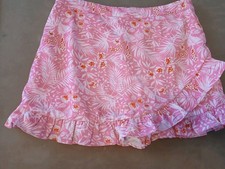 Lovers And Friends Women’s Size XL Juliet Pink Floral Skort W/Ruffles EUC  picture