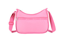 LeSportsac Fuchsia Classic Hobo Crossbody Bag, Tropical Tonal Pink Lemonade, NWT picture