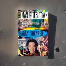 Hollywood Satire Essays ~ Man Bites Town ~ Harry Shearer Signed 1st HC DJ picture