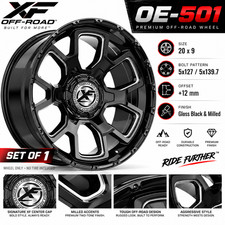  XF OFF ROAD OE-501 20x9 5x127/5x139.7 +12 mm Gloss Black & Milled Wheel picture